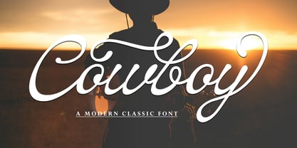 Cowboyscript Font Poster 1