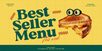 Kuillo Chunk Font Poster 12