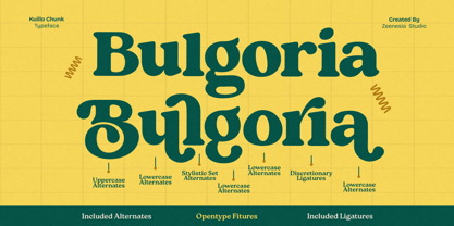 Kuillo Chunk Font Poster 2