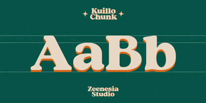 Kuillo Chunk Font Poster 5