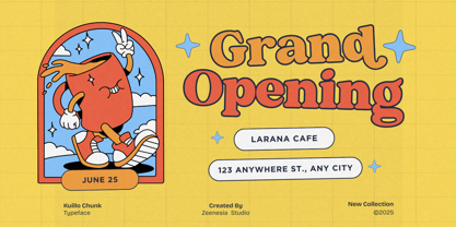 Kuillo Chunk Font Poster 15