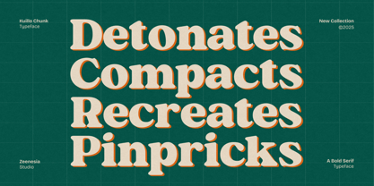 Kuillo Chunk Font Poster 10