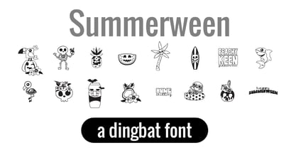 DB Summerween Font Poster 1