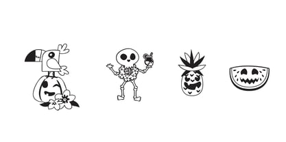 DB Summerween Font Poster 5