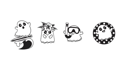 DB Summerween Font Poster 9