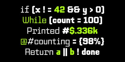 TF Monobreak Font Poster 9