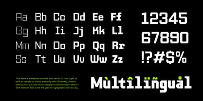 TF Monobreak Font Poster 10