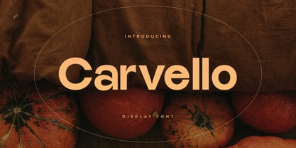 Carvello Font Poster 1