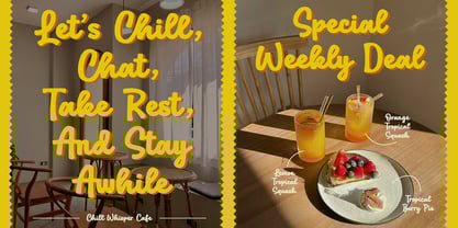 Chill Whisper Font Poster 5