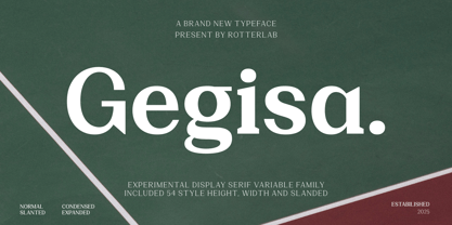 Gegisa Font Poster 1