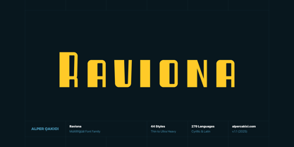 Raviona Font Poster 1