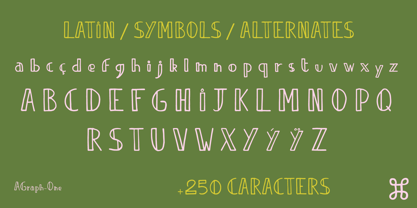 Agraph Font Poster 2