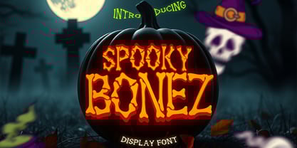 Spooky Bonez Font Poster 1