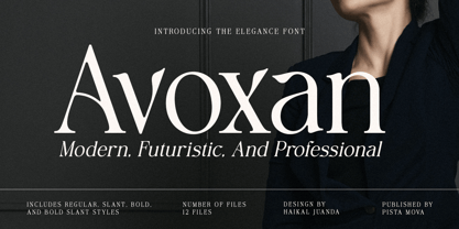 Avoxan Font Poster 1