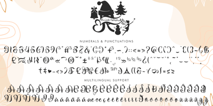 Romantic Christmas Monogram Font Poster 6