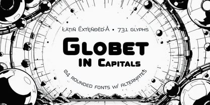 Globet Caps Font Poster 1
