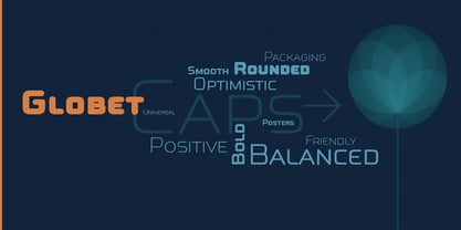 Globet Caps Font Poster 4