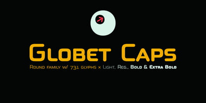 Globet Caps Font Poster 13