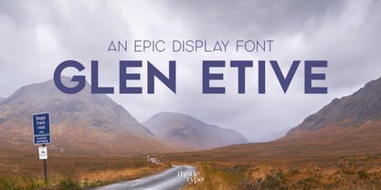 Glen Etive Font Poster 1