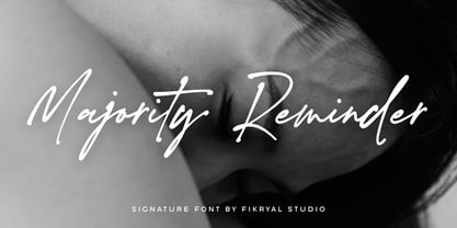 Majority Reminder Font Poster 1