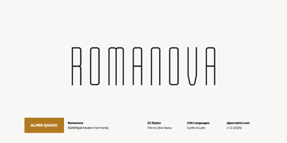 Romanova Font Poster 1