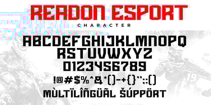 Readon Esport Font Poster 7
