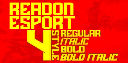Readon Esport Font Poster 2