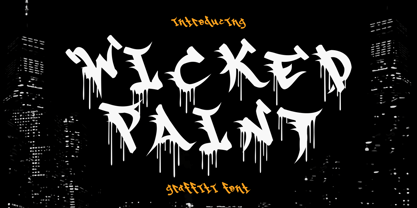 Wicked Paint Font Poster 1