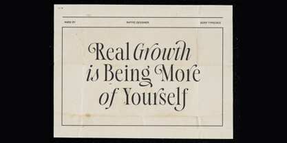 Native Designer Font Poster 3