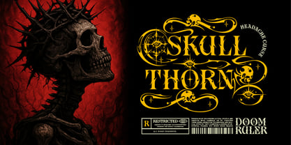 Ocular Doom Font Poster 3