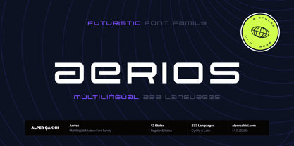 Aerios Font Poster 1