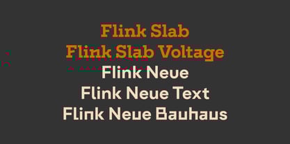 Flink Slab Font Poster 14