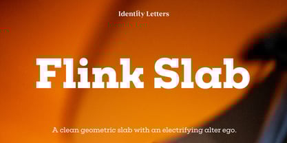 Flink Slab Font Poster 1