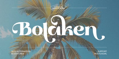 Bolaken Font Poster 1