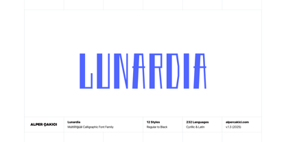 Lunardia Font Poster 1