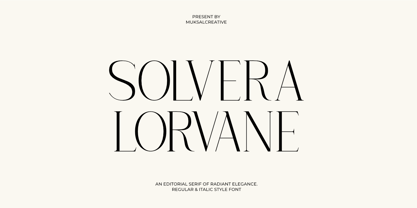 Solvera Lorvane Font Poster 1