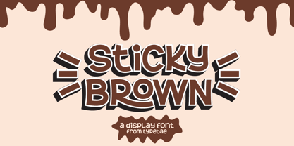Sticky Brown Font Poster 1