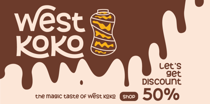Sticky Brown Font Poster 4