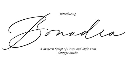 Bonadia Font Poster 1