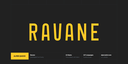 Ravane Font Poster 1