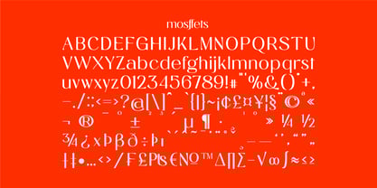Mosffets Font Poster 10