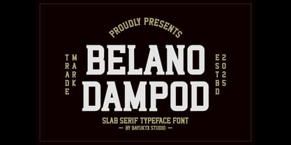 Belano Dampod Font Poster 1