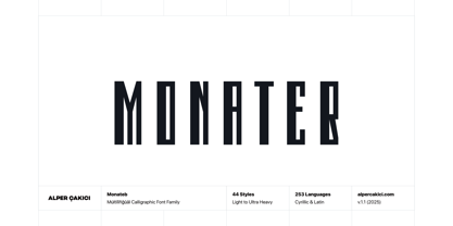 Monateb Font Poster 1