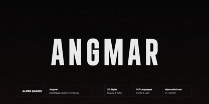 Angmar Font Poster 1