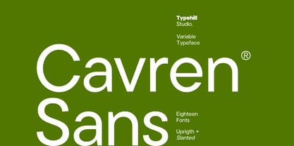 Cavren Sans Font Poster 1