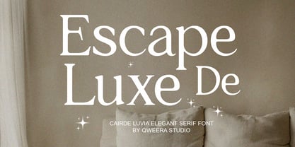 Cairde Luvia Font Poster 3