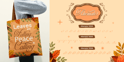 Emasline Goldenstone Font Poster 8