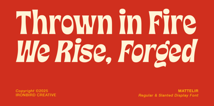 IC Mattelir Font Poster 8