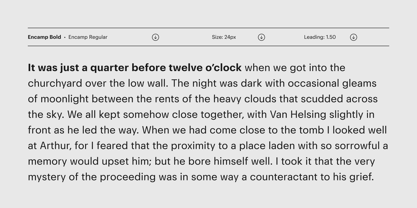 Encamp Font Poster 4