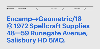 Encamp Font Poster 1